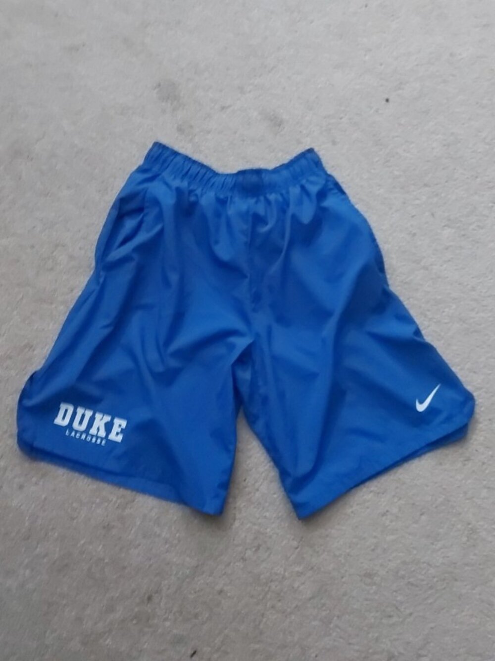 Nike Duke Blue Devils Dri-FIT Shorts Mens Medium Royal Blue 9" Inseam Pockets